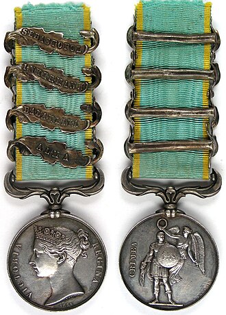 Crimea Medal with Clasps