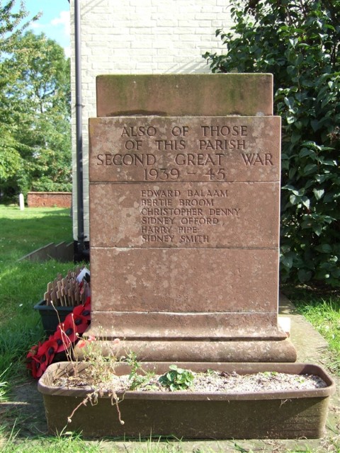 Debenham War Memorial WW2