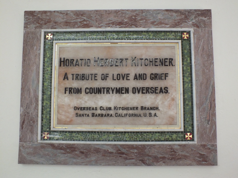 Herbert Horatio Kitchener, Memorial Inscription